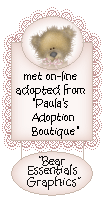 Click here to adopt your bears at Paula's Adoption Boutique.